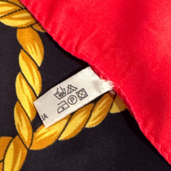 🌟HP🌟VTG Nautical Print Large Square Scarf 100% Polyester Made in Italy - Picture 7 of 7